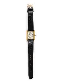 CARTIER, GOLD VERMEIL 'MUST DE CARTIER TANK' WATCH
