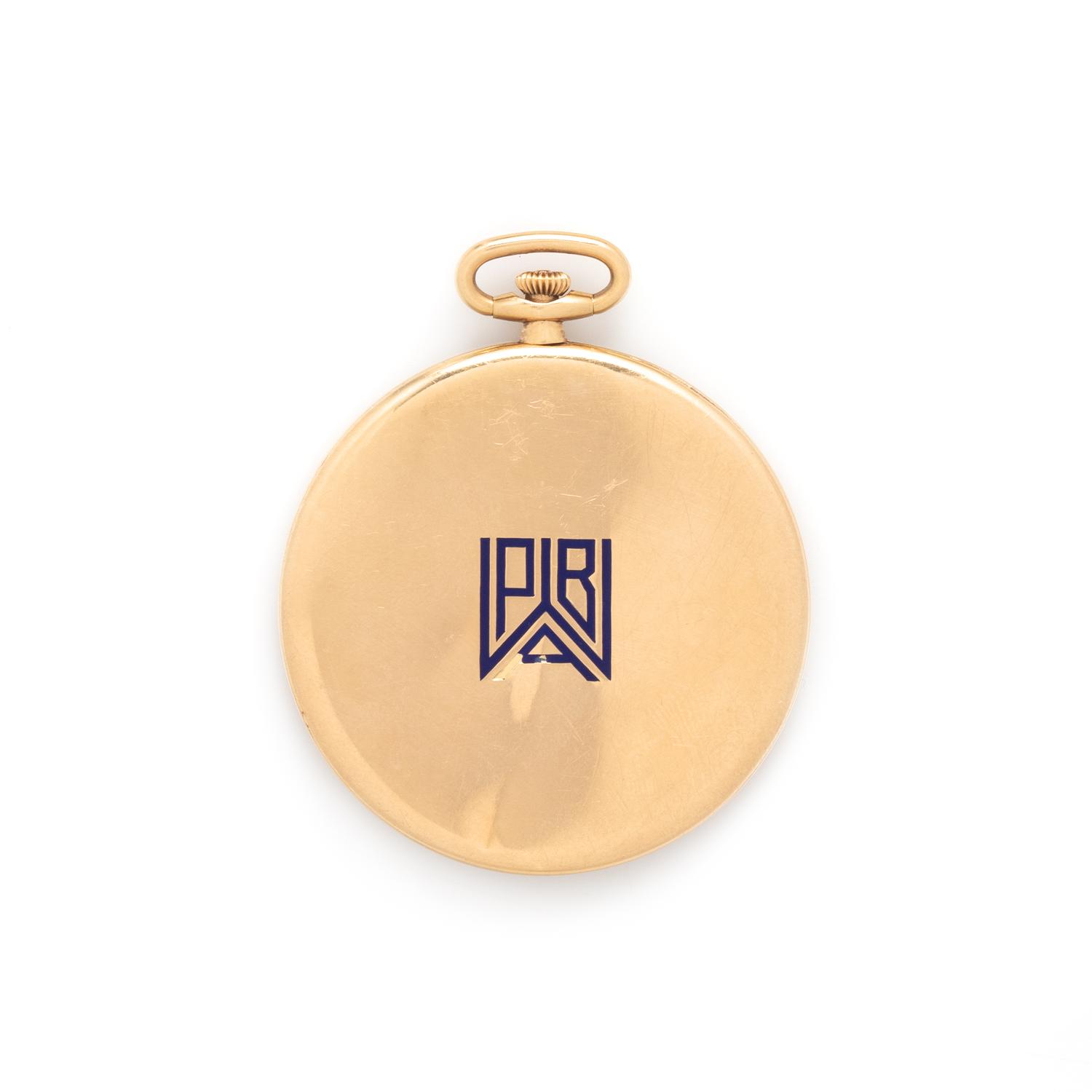 CARTIER, 18K YELLOW GOLD POCKET WATCH