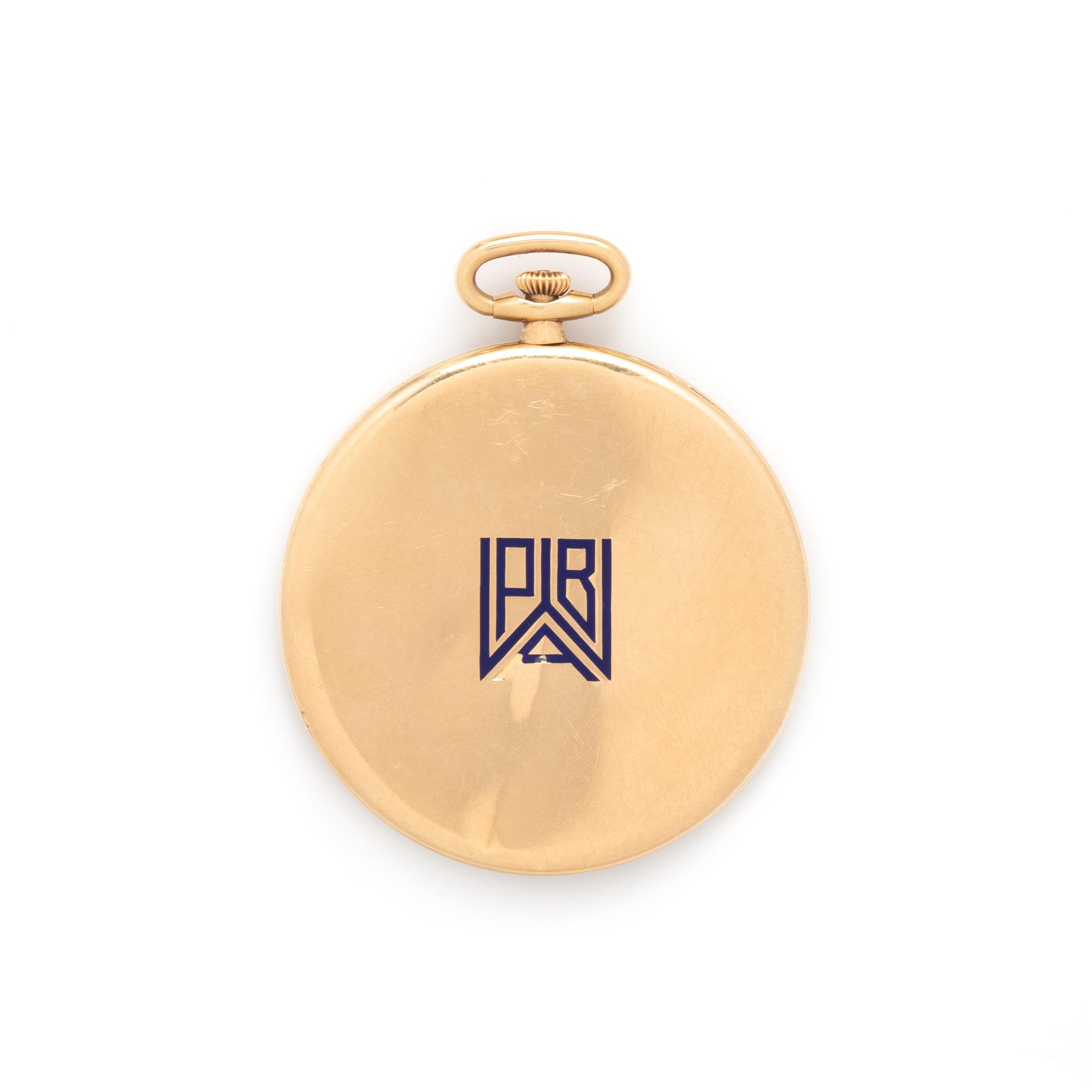 CARTIER, 18K YELLOW GOLD POCKET WATCH