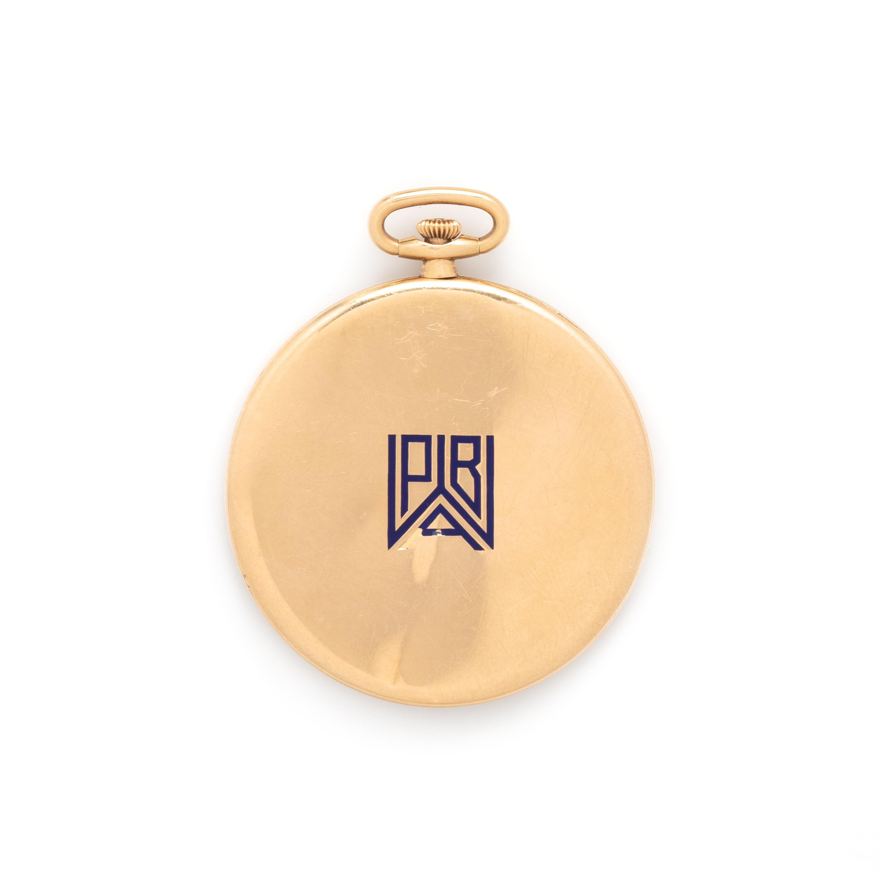 CARTIER, 18K YELLOW GOLD POCKET WATCH