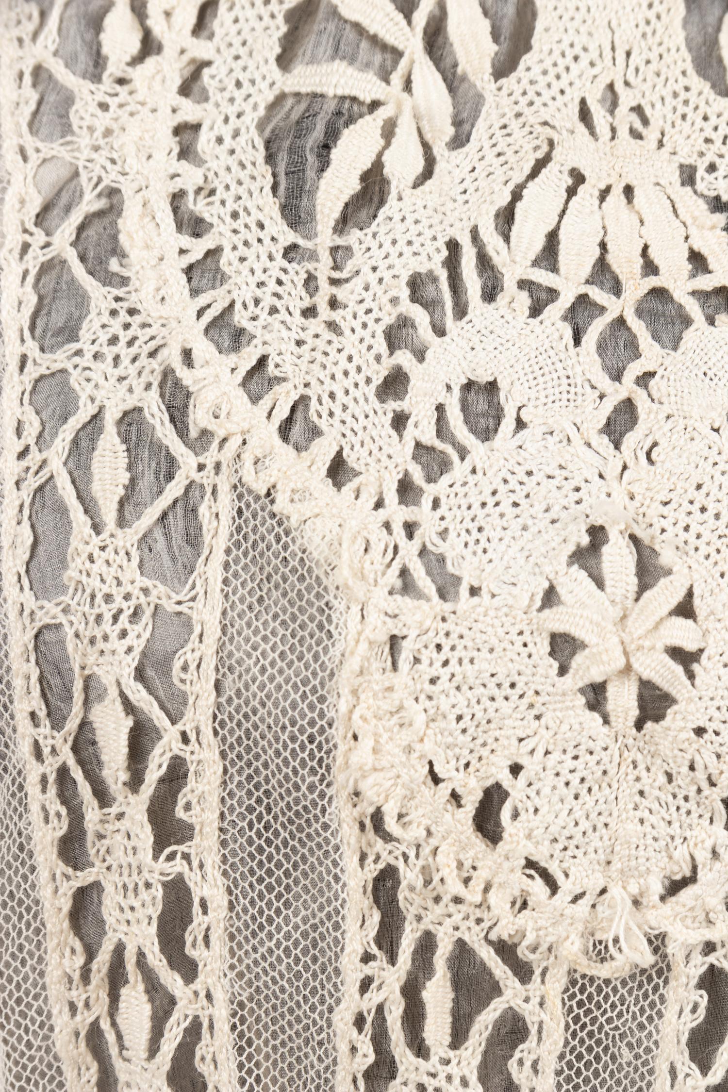 Collection of Six Shirtwaists and One Straw Hat, 1890-1920