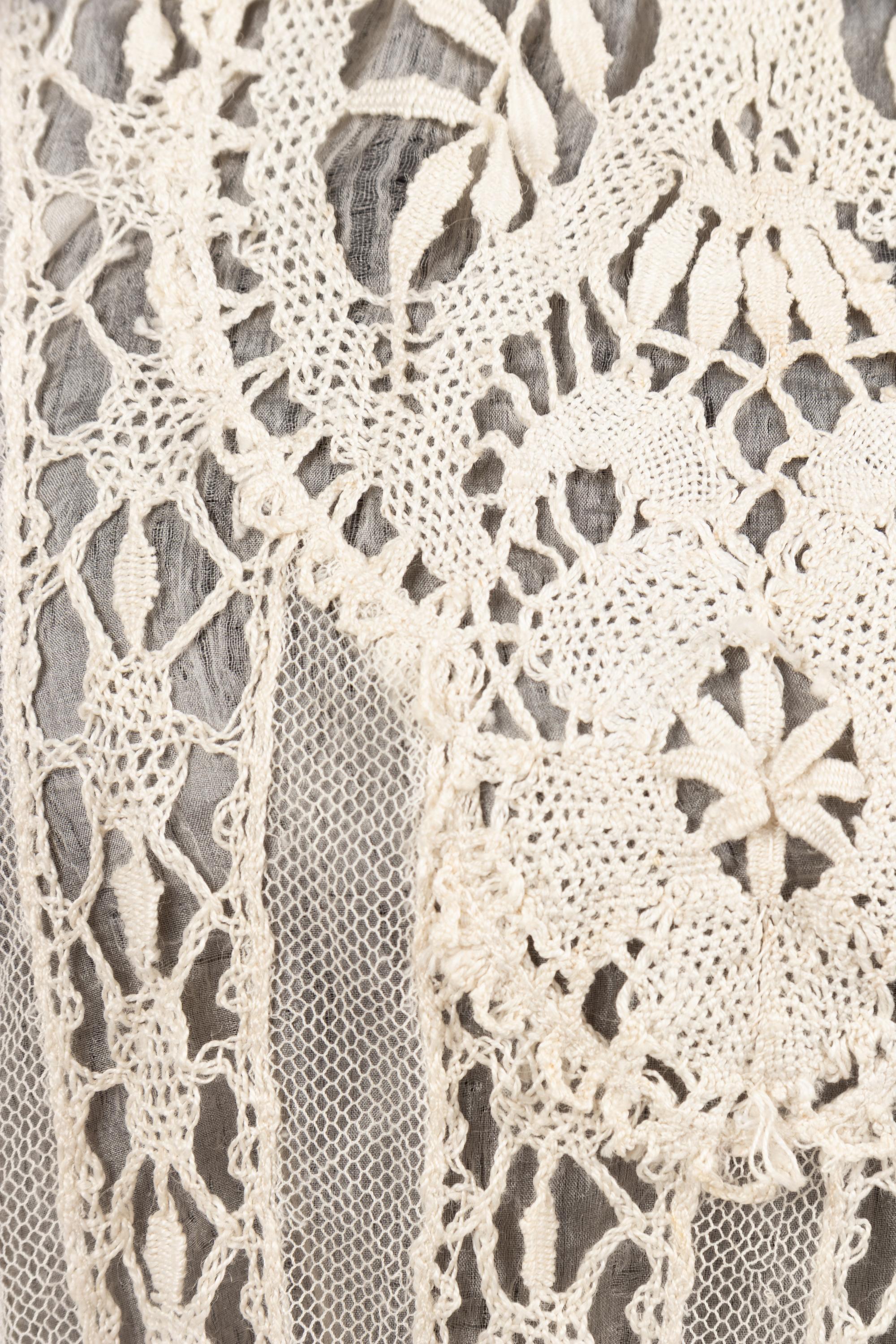 Collection of Six Shirtwaists and One Straw Hat, 1890-1920