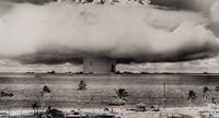 [OPERATION CROSSROADS - BAKER TEST]. Photograph from atomic test at Bikini Atoll July 24, 1946 (but printed 2009).