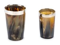 An English Silver Mounted Horn Drinking Cup