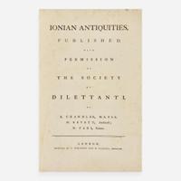 [Travel & Exploration] Chandler, Richard Ionian Antiquities, Published with the Permission of the Society of Dilettanti
