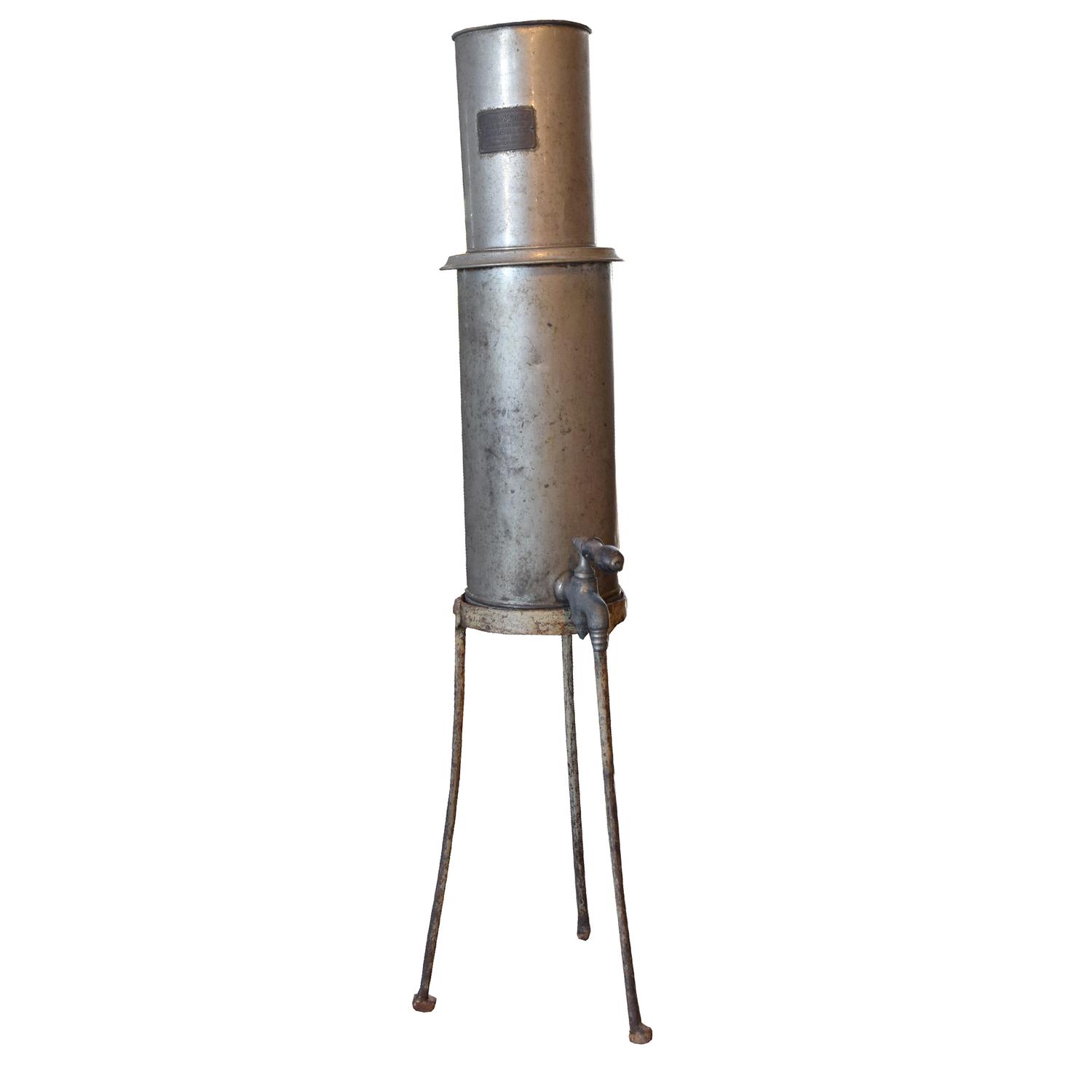 A Distilling Vessel, Lisotto Grappa Distillery 9" W x 12.5" D x 38 "H — Italy, 20th Century