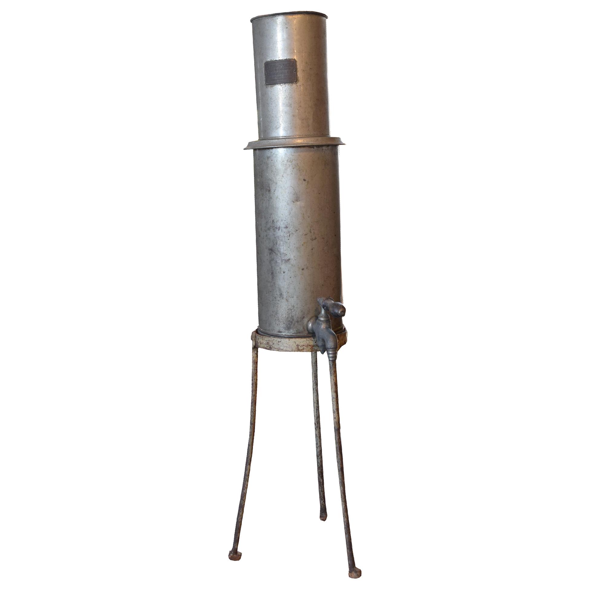 A Distilling Vessel, Lisotto Grappa Distillery 9" W x 12.5" D x 38 "H — Italy, 20th Century
