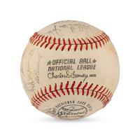 A 1972 Los Angeles Dodgers Team Signed Autograph Baseball (Beckett Authentication Services)