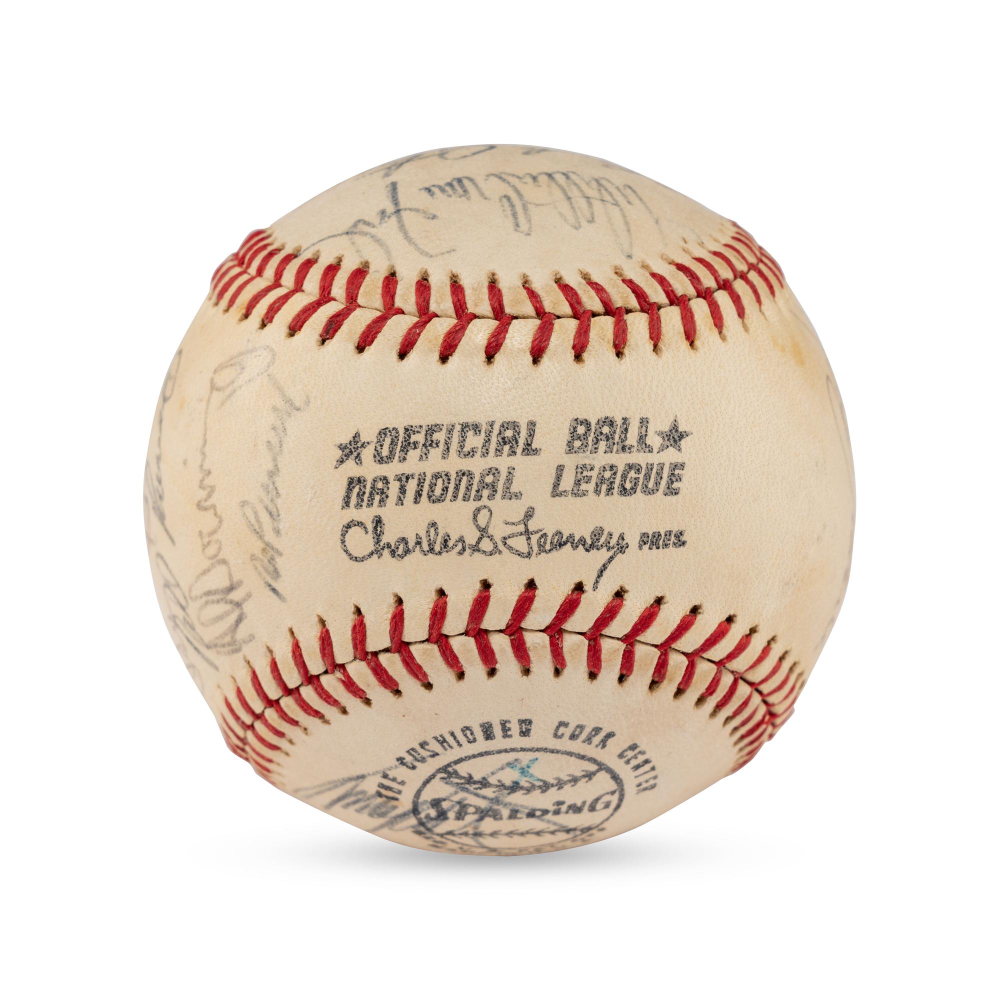A 1972 Los Angeles Dodgers Team Signed Autograph Baseball (Beckett Authentication Services)