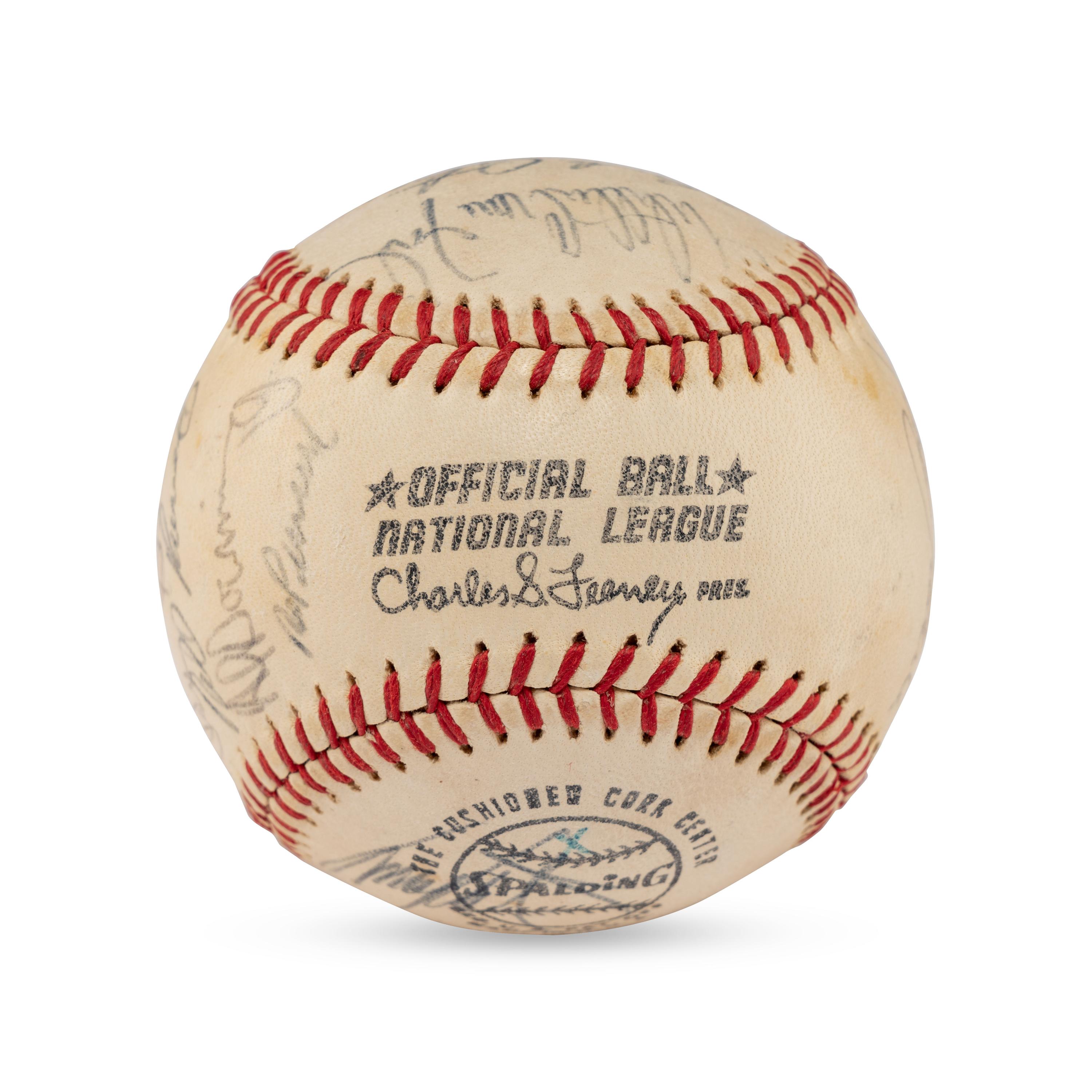 A 1972 Los Angeles Dodgers Team Signed Autograph Baseball (Beckett Authentication Services)