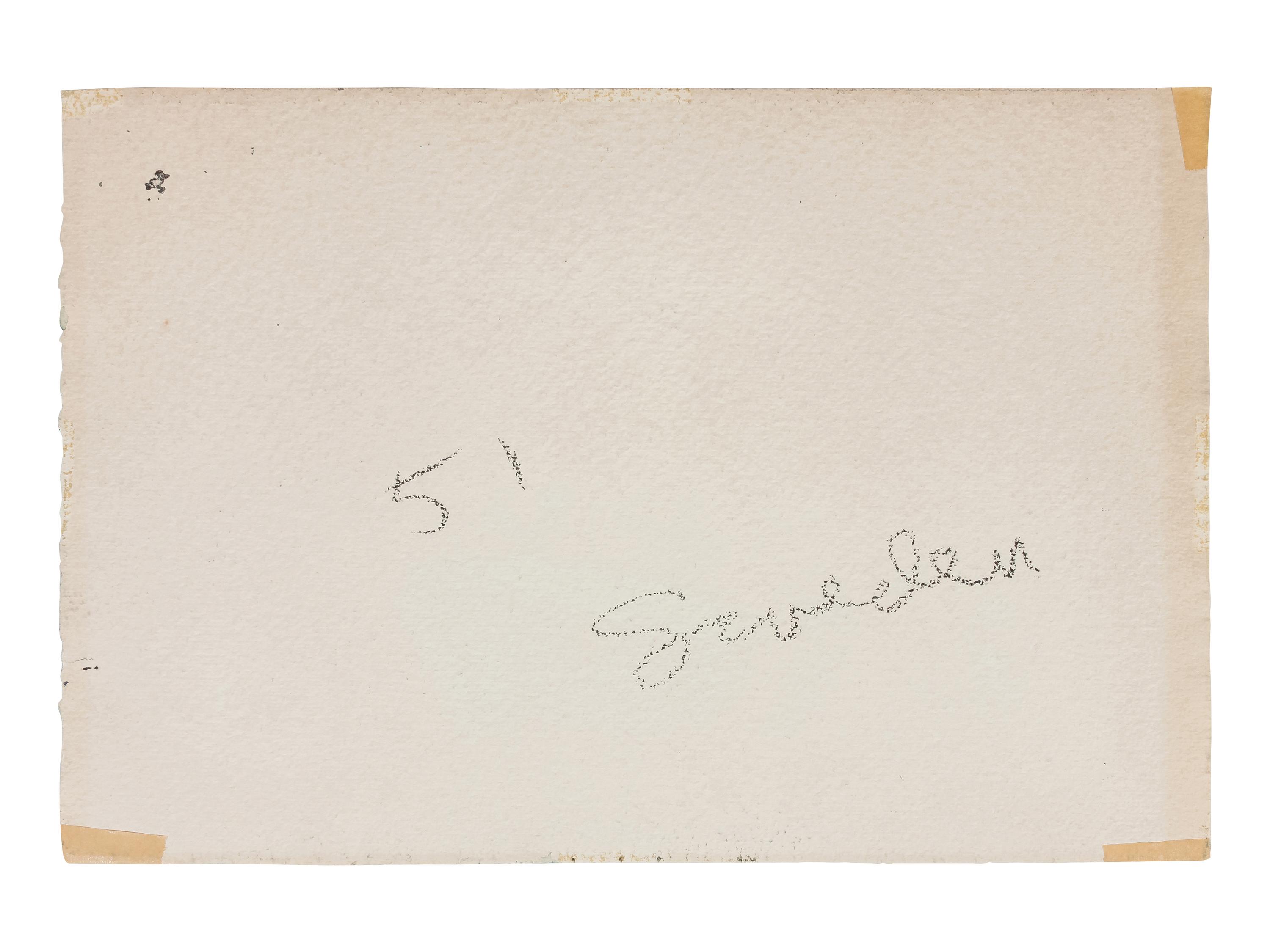 Four works: Sweden, 1951; Beach Scene; Rockport; and Harbor Scene