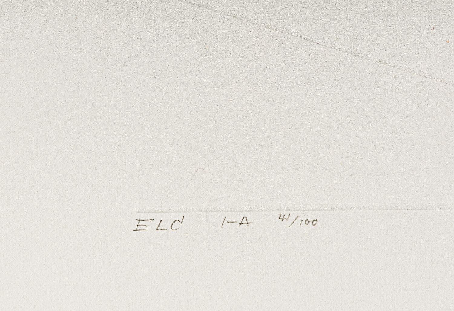 ELC 1-A (from Embossed Linear Constructions ), 1969