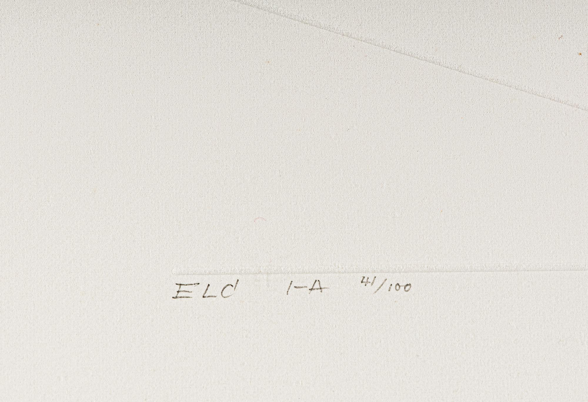 ELC 1-A (from Embossed Linear Constructions ), 1969