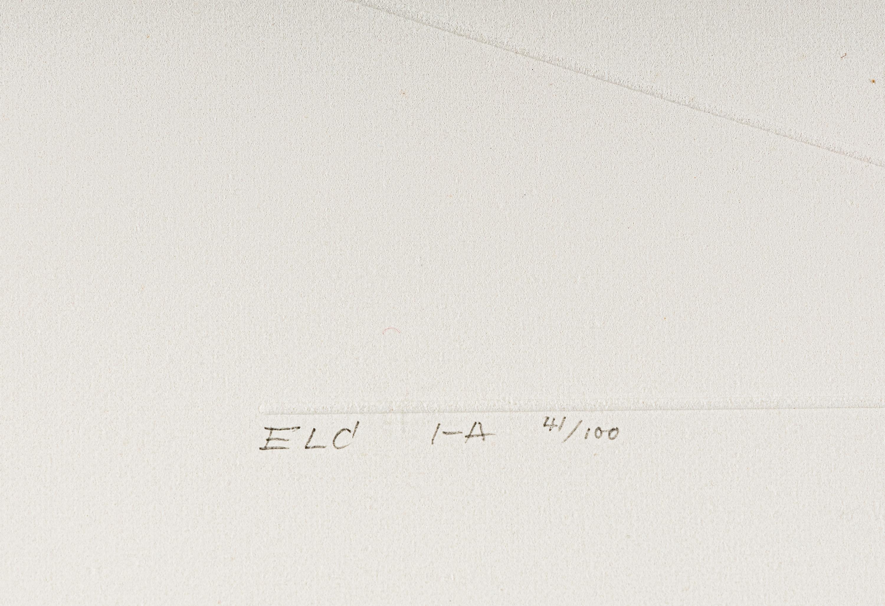 ELC 1-A (from Embossed Linear Constructions ), 1969