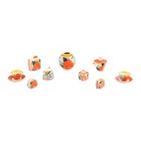 A Group of Nine Clarice Cliff Gardenia Ceramic Table Articles