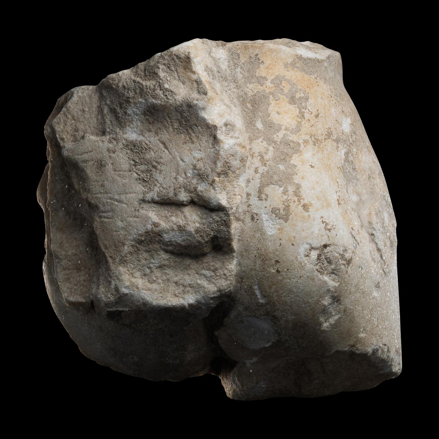 A Roman Marble Lower Torso Fragment