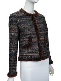 Two Chanel Fur-Trimmed Jackets, 2000-10s