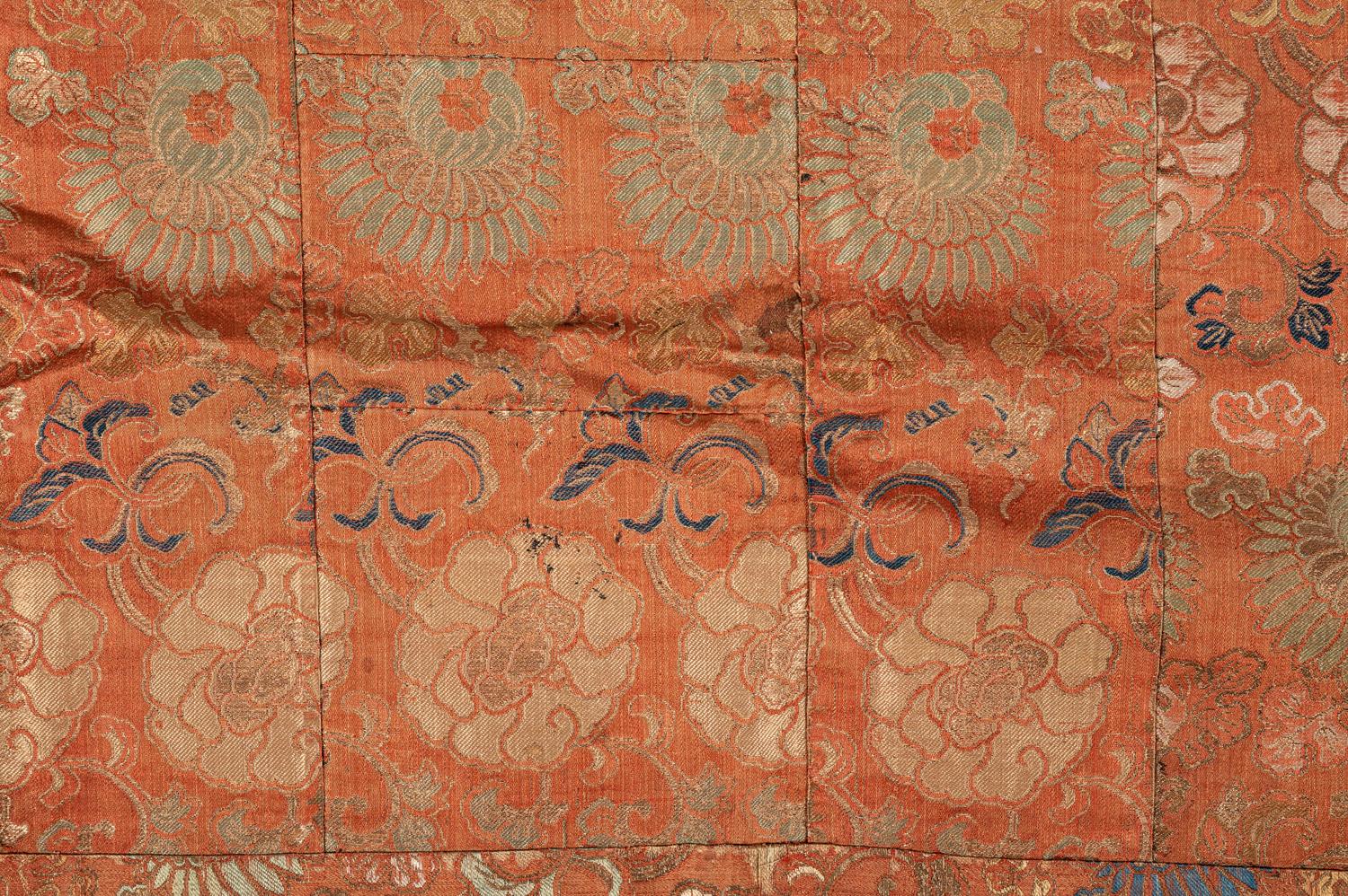 A Japanese Embroidered Silk Priest Robe