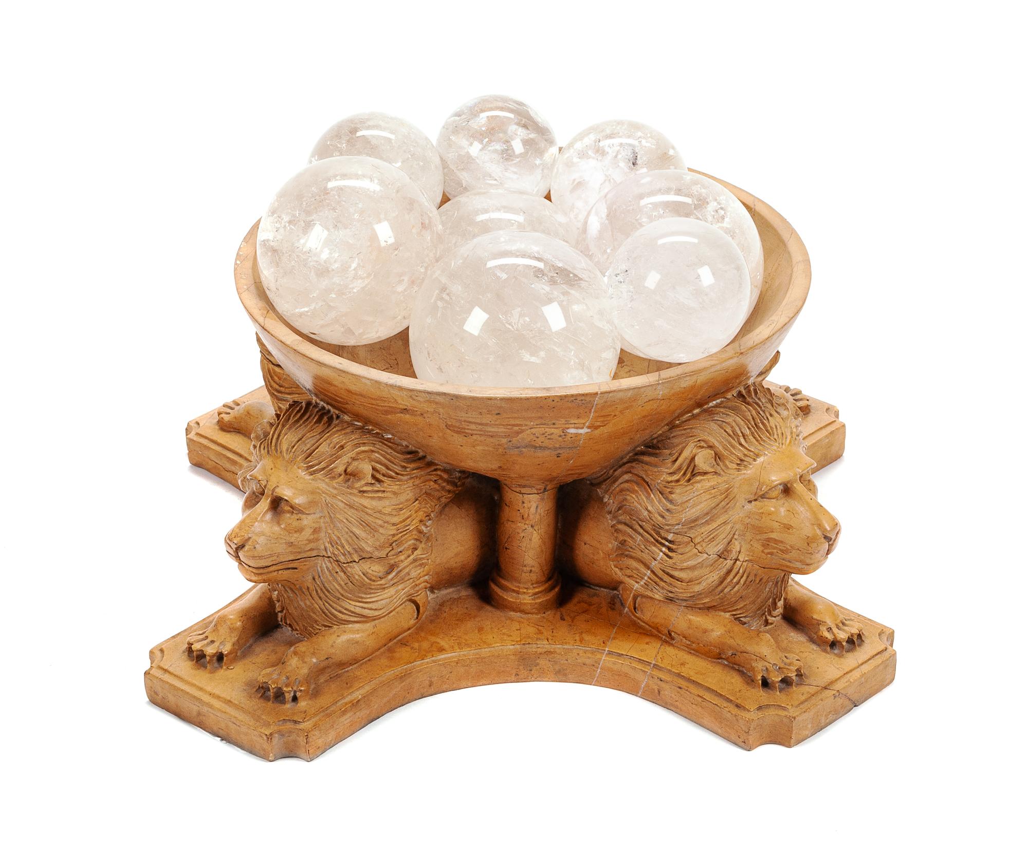 An Italian Carved Marble Tazza Width 18 inches. — AFTER THE ANTIQUE