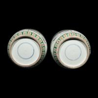 A Pair of Chinese Famille Verte Rouleau 'Ladies' Vases, 20th Century — 近代 五彩美人图棒槌瓶一对