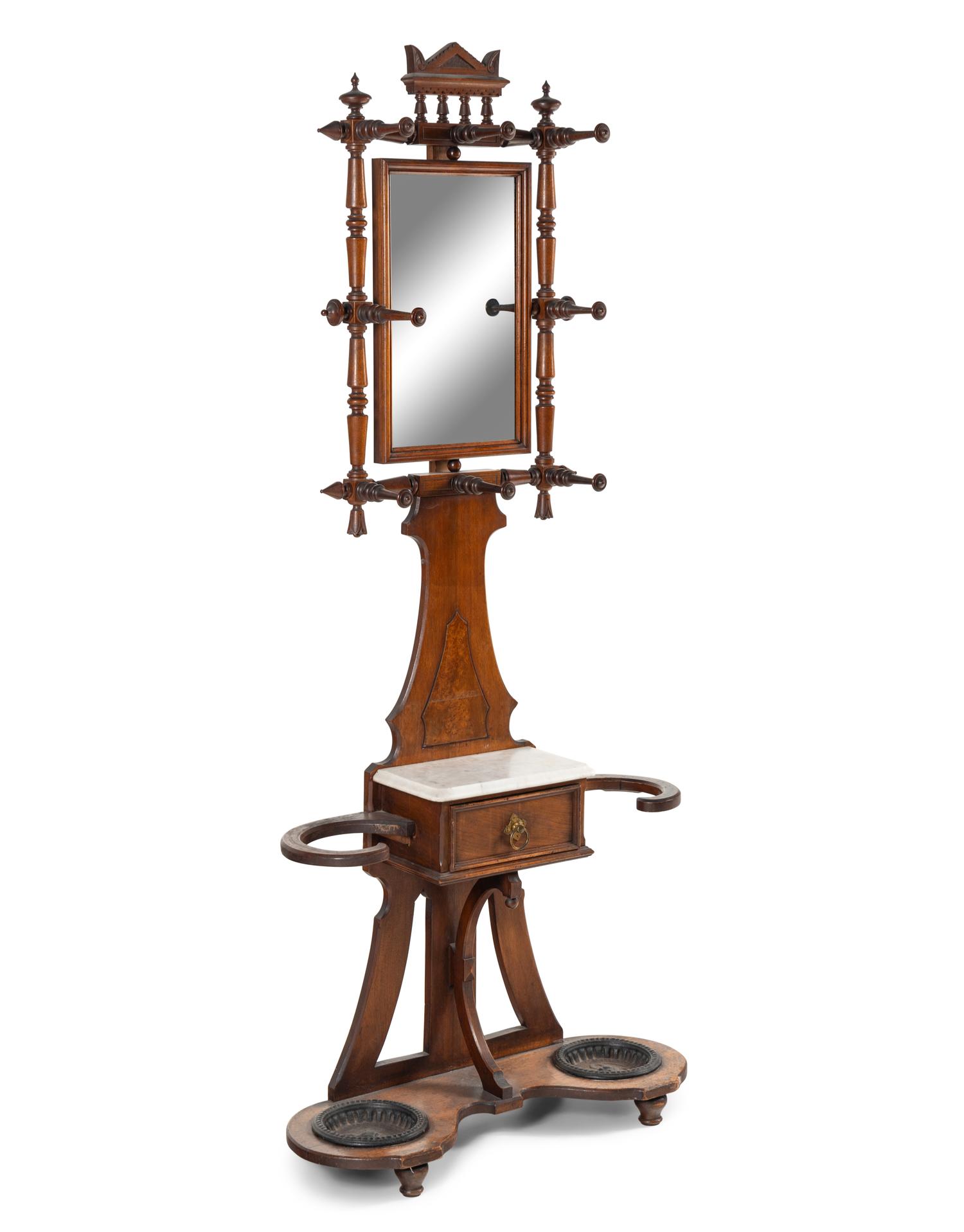 A Victorian Mahogany Hall Tree
