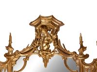 A Chinese Chippendale Giltwood Mirror