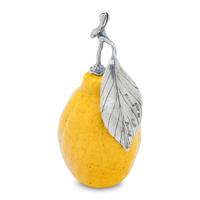 Two Buccellati Silver Mounted Fruit Ornaments