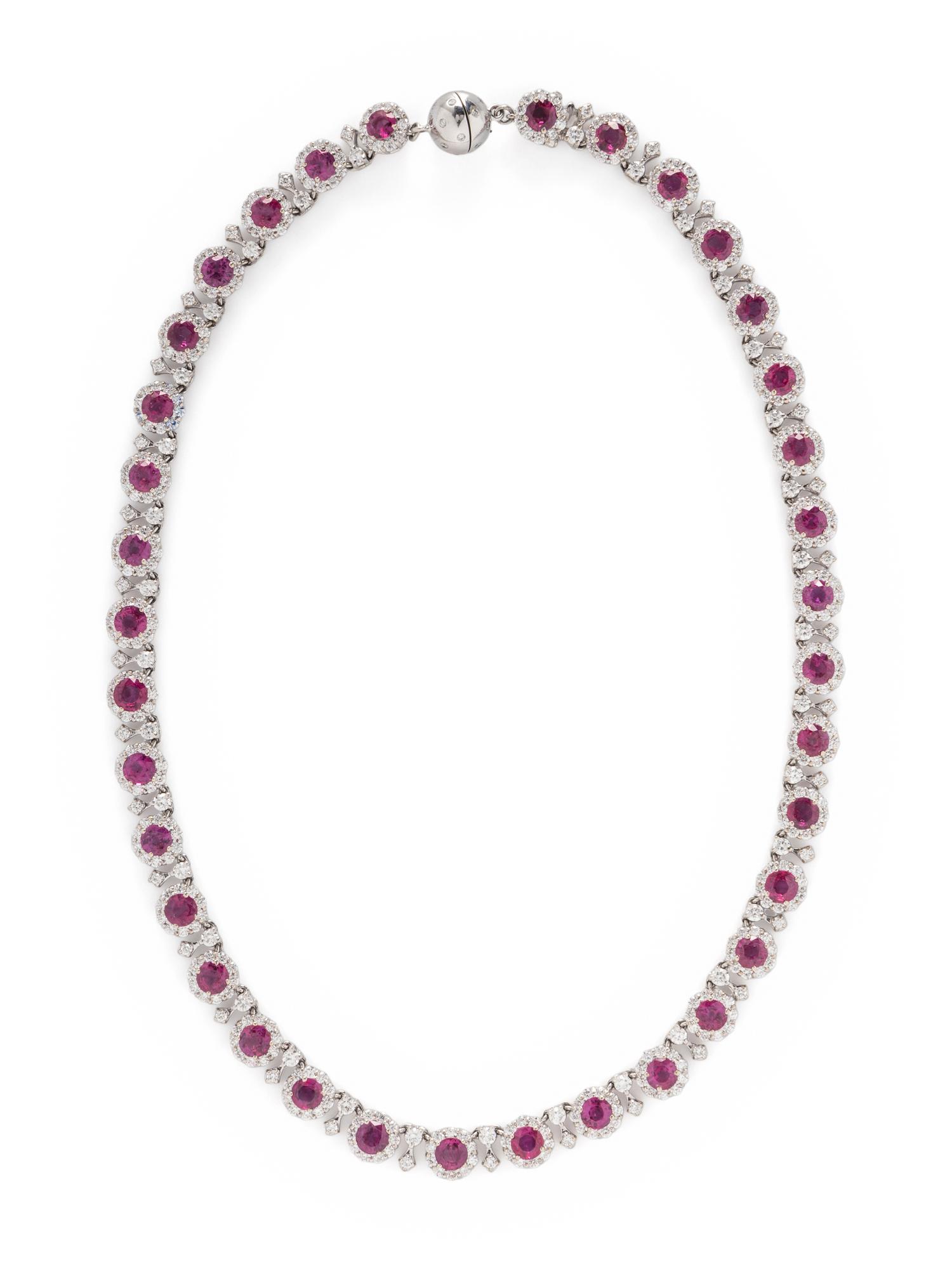 RUBY AND DIAMOND NECKLACE