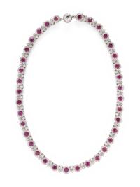RUBY AND DIAMOND NECKLACE