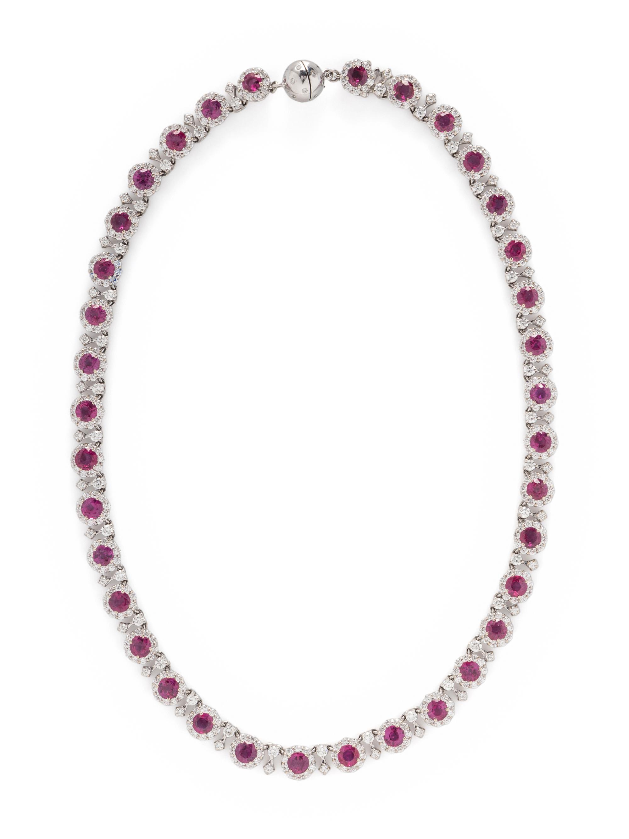 RUBY AND DIAMOND NECKLACE