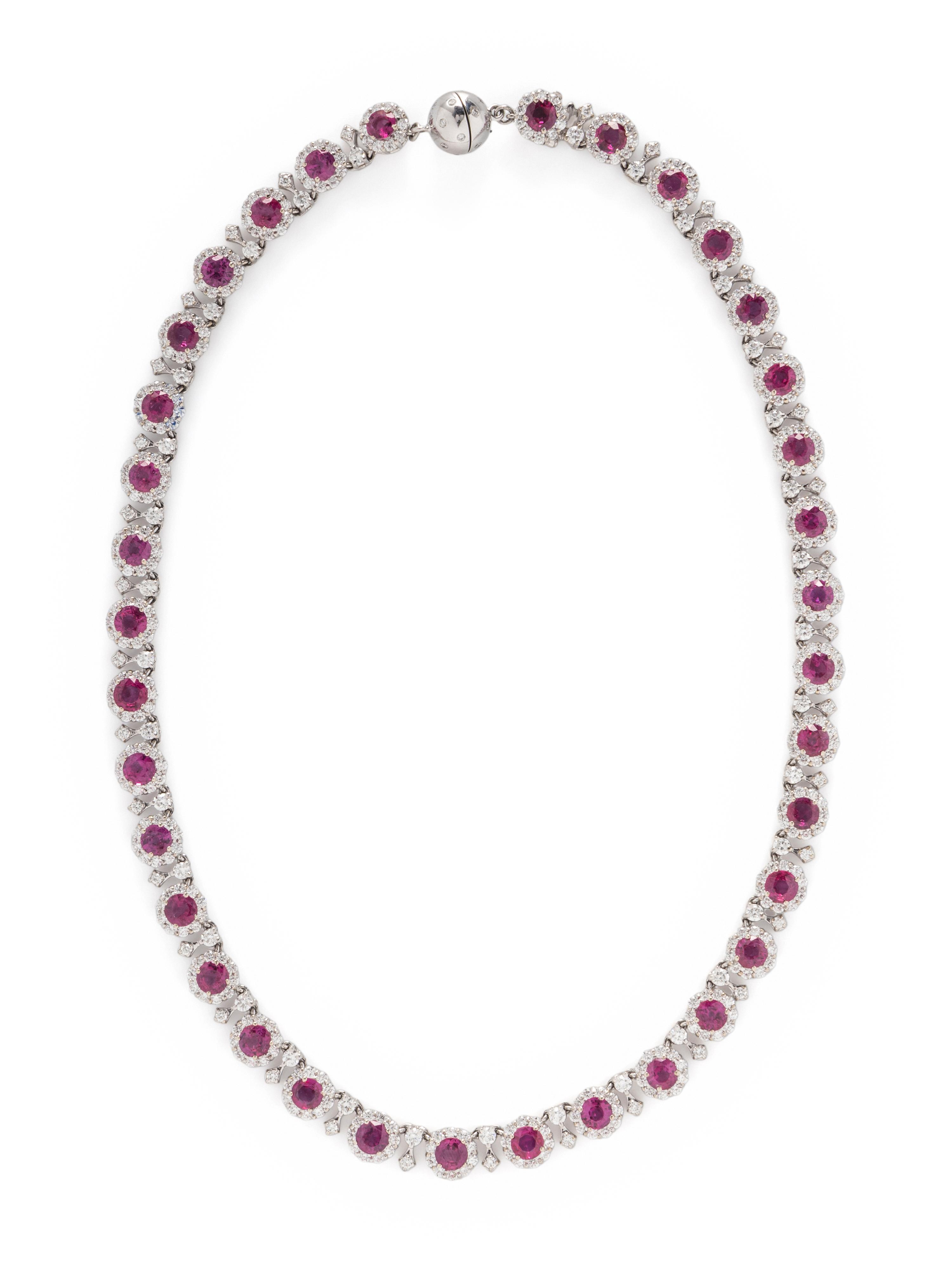 RUBY AND DIAMOND NECKLACE