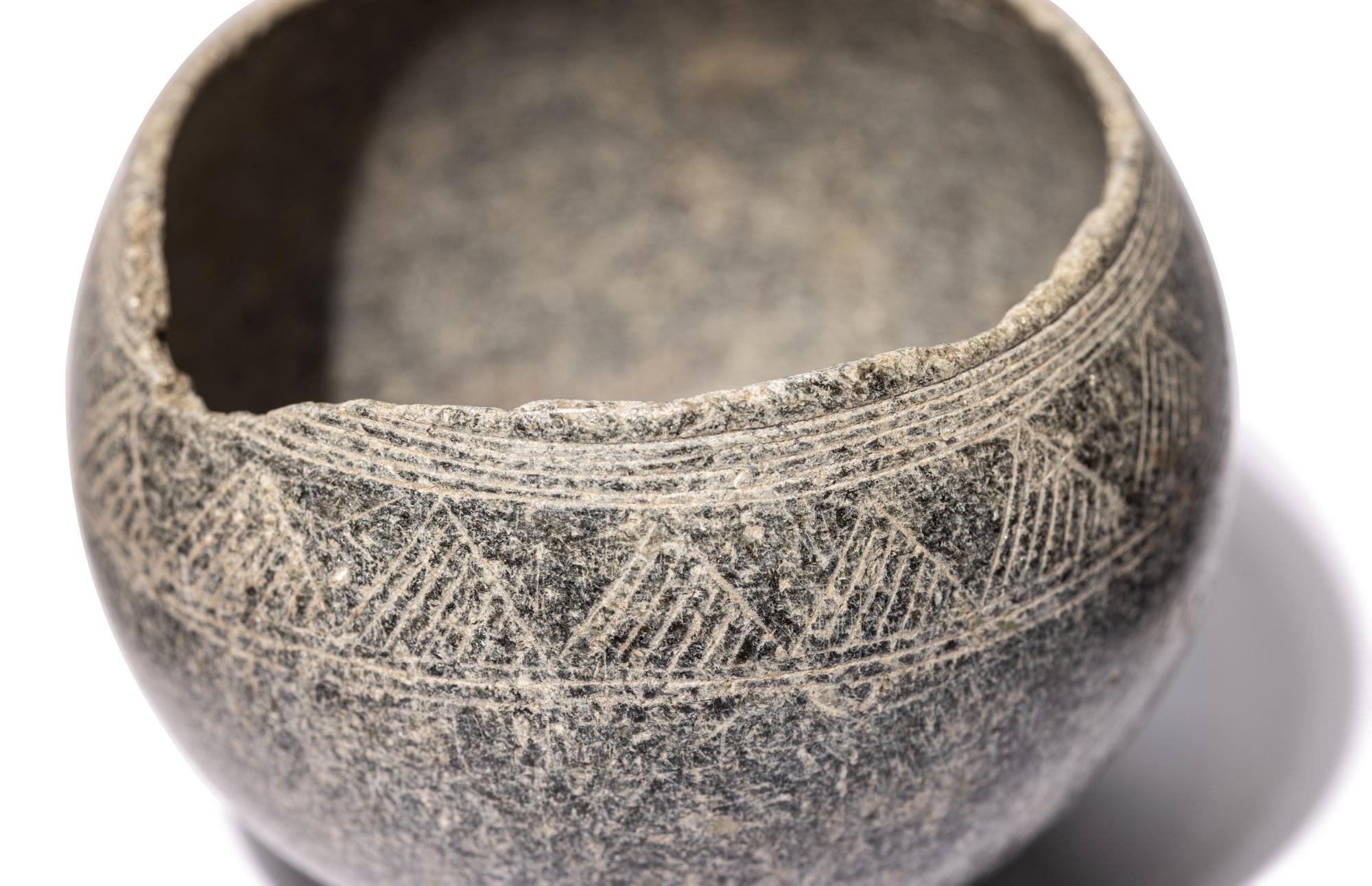 Three Bactrian Stone Vessels