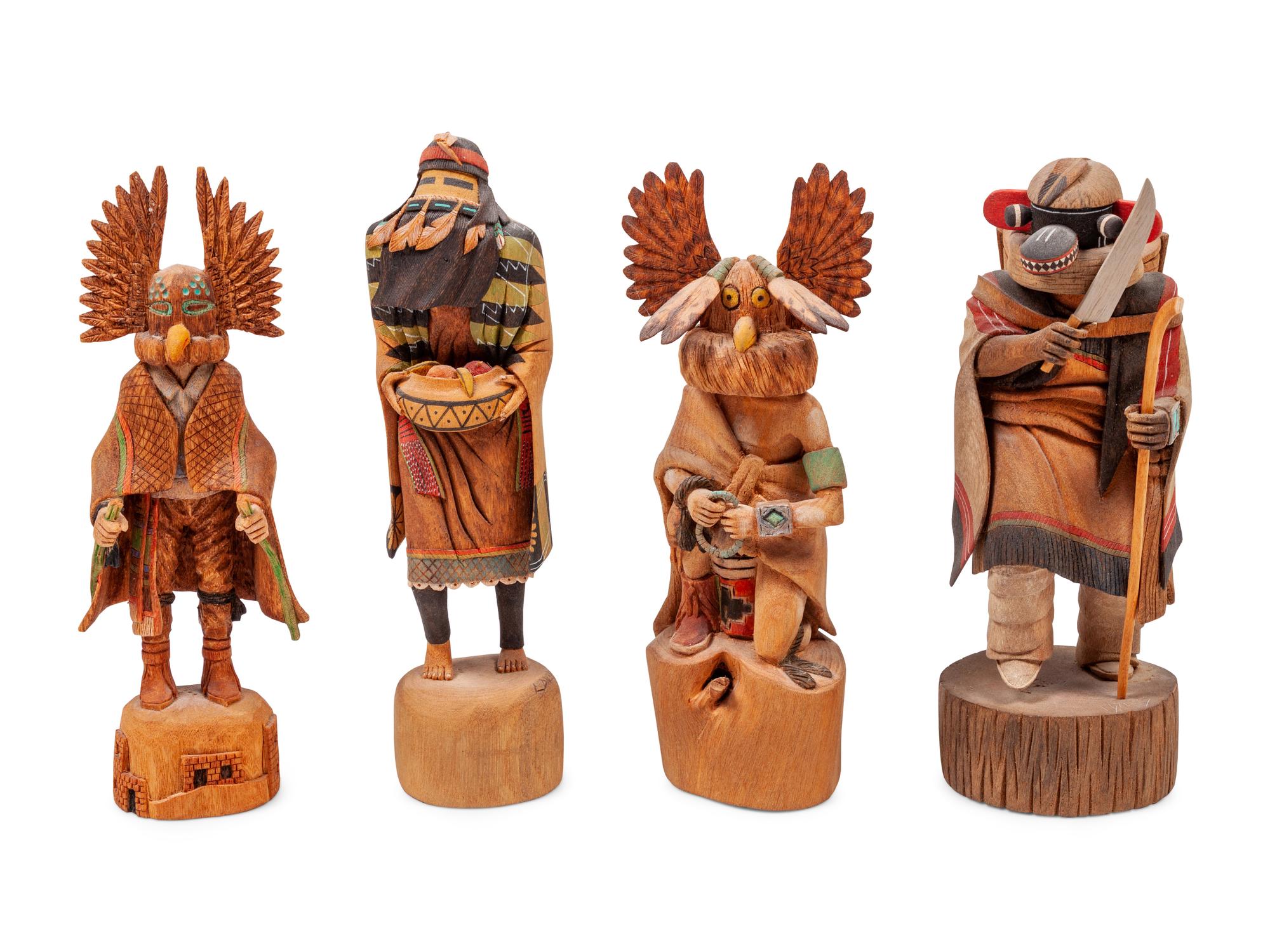 Group of Hopi Katsina Carvings