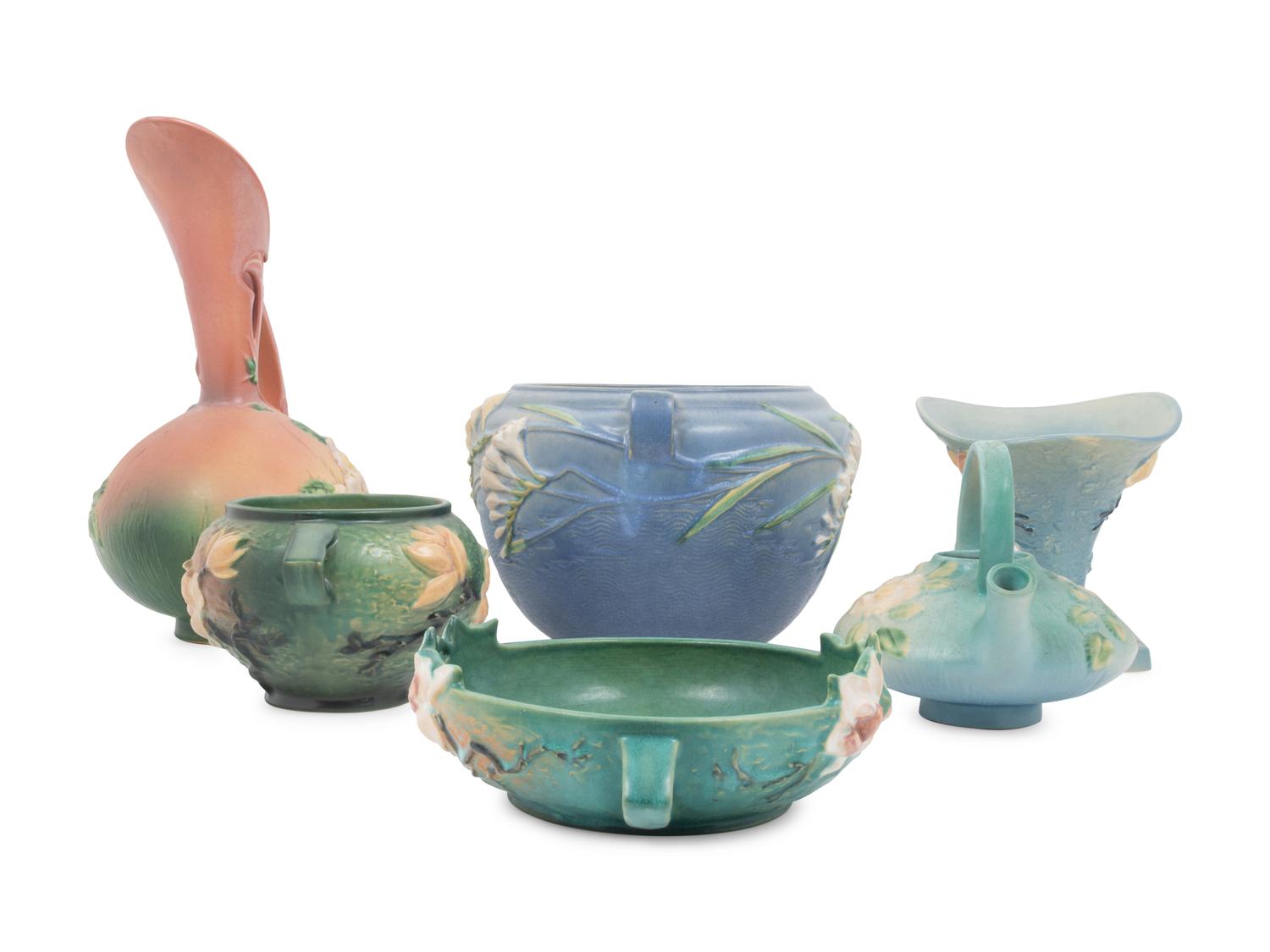 Twelve Roseville Pottery Articles