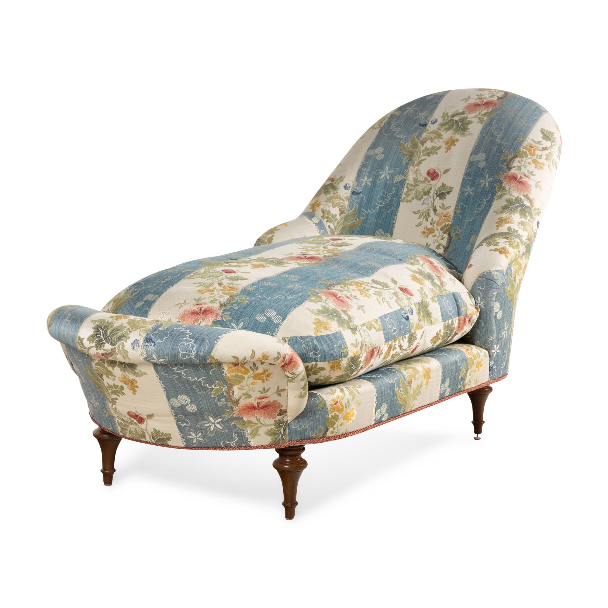 A Scalamandré Chaise Longue