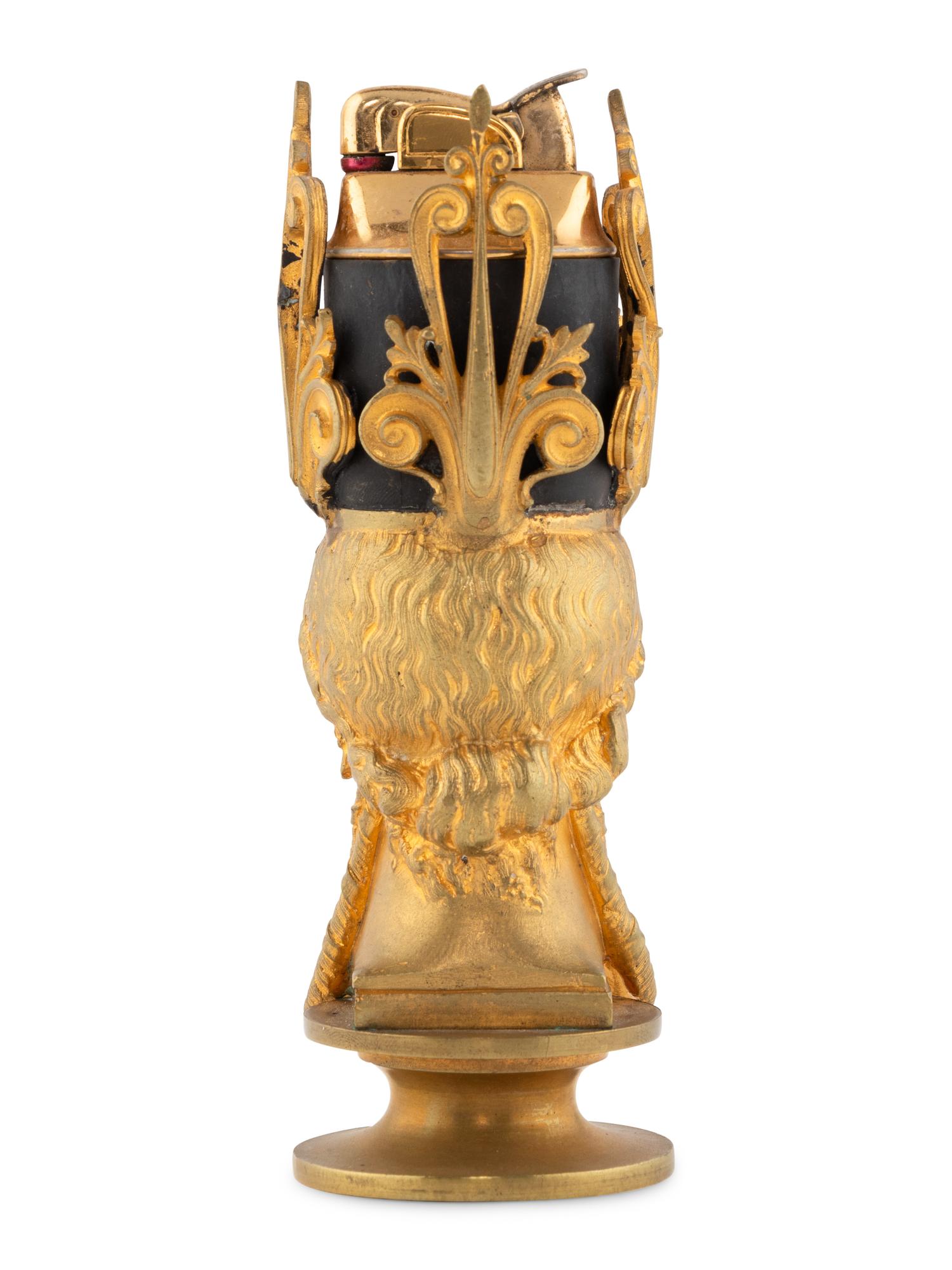 A Neoclassical Style Gilt Bronze Table Lighter