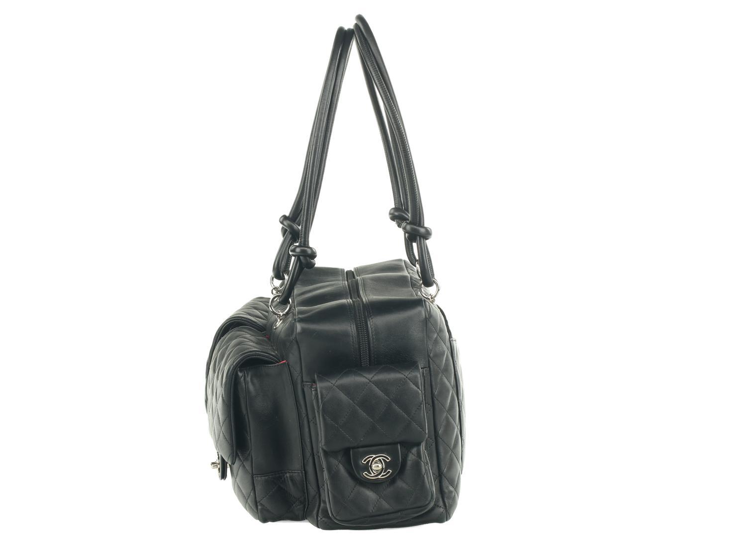 Chanel Quilted Leather Cambon Reporter Bag
