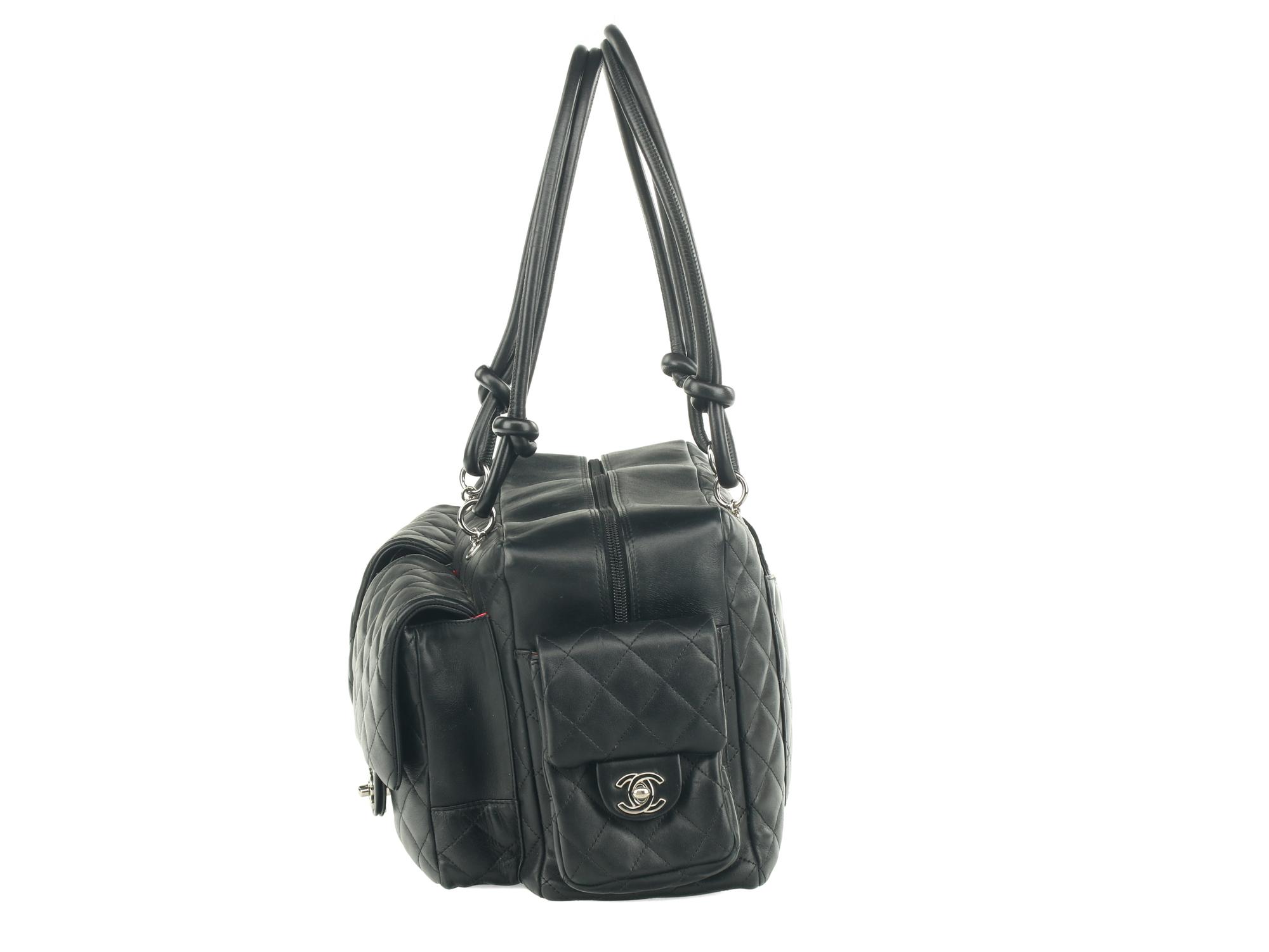 Chanel Quilted Leather Cambon Reporter Bag