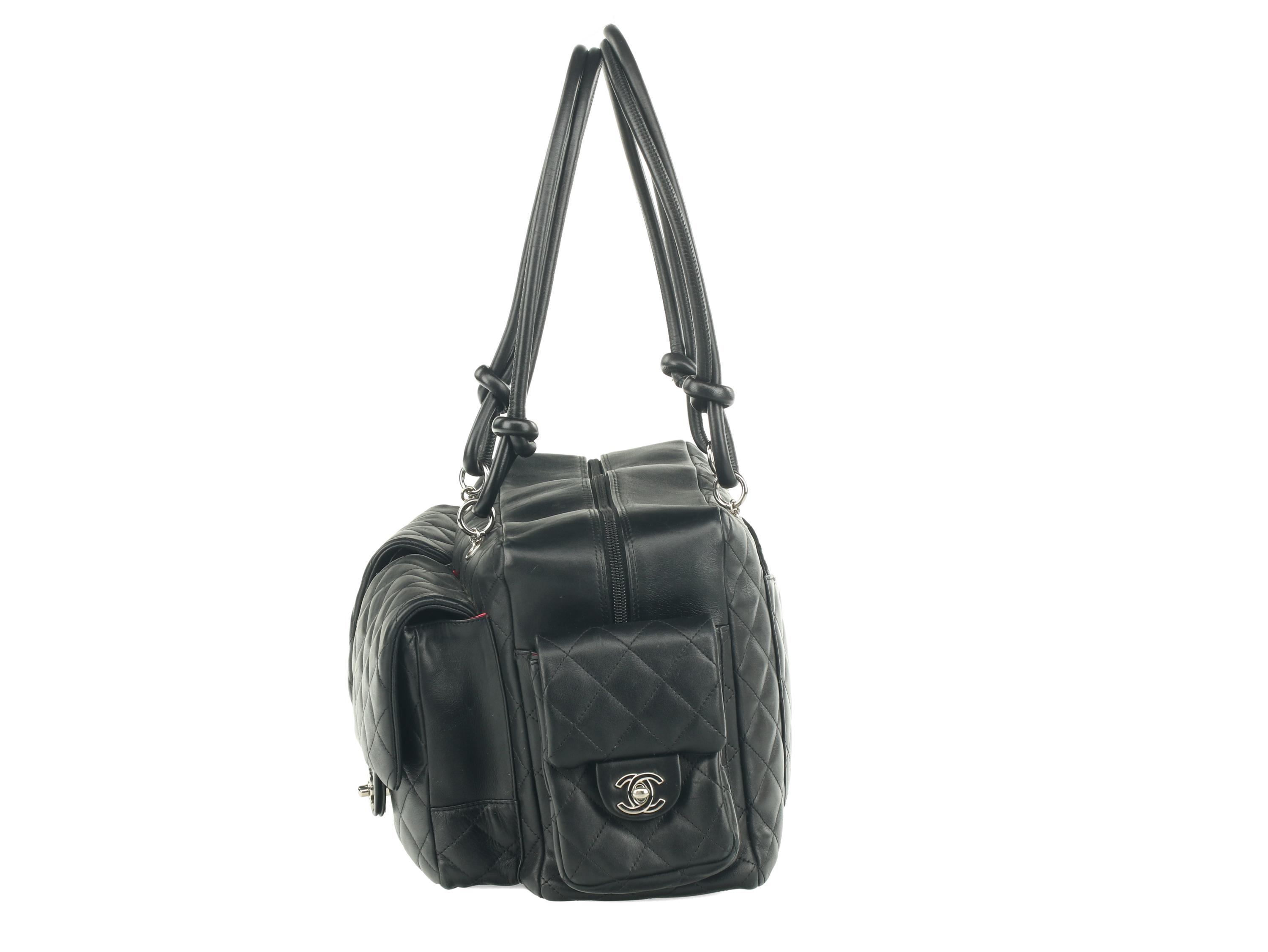 Chanel Quilted Leather Cambon Reporter Bag