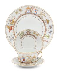A Tiffany and Co. for Le Tallec Cirque Chinois Porcelain Dessert Service