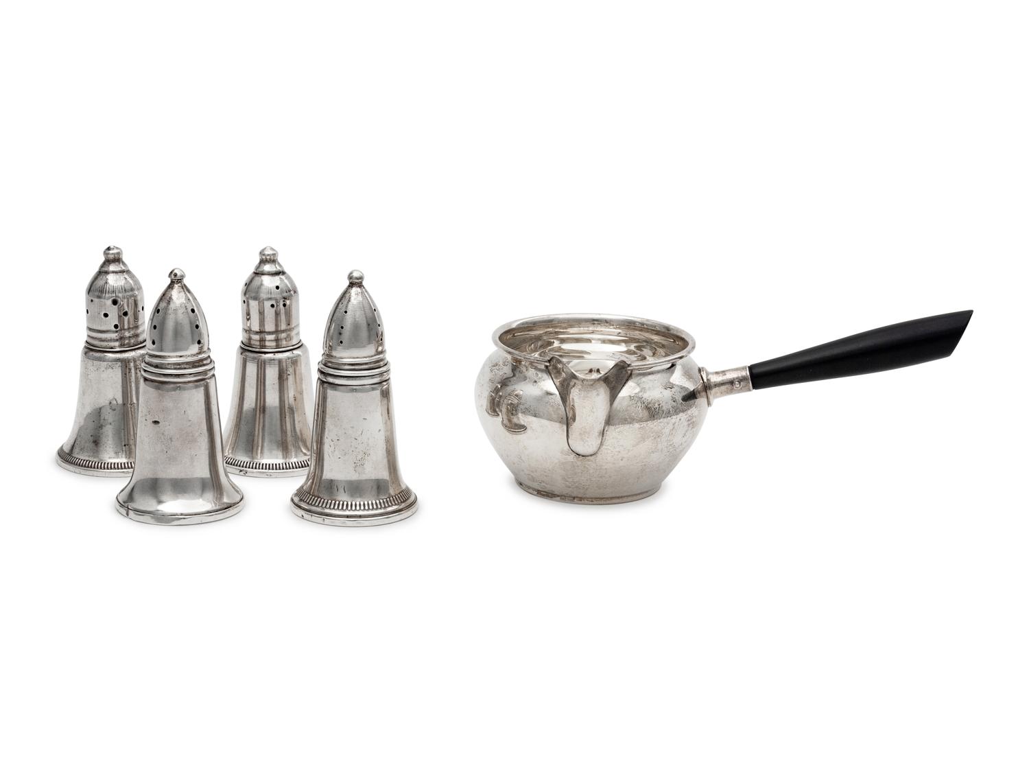 A Set of Four American Silver Casters