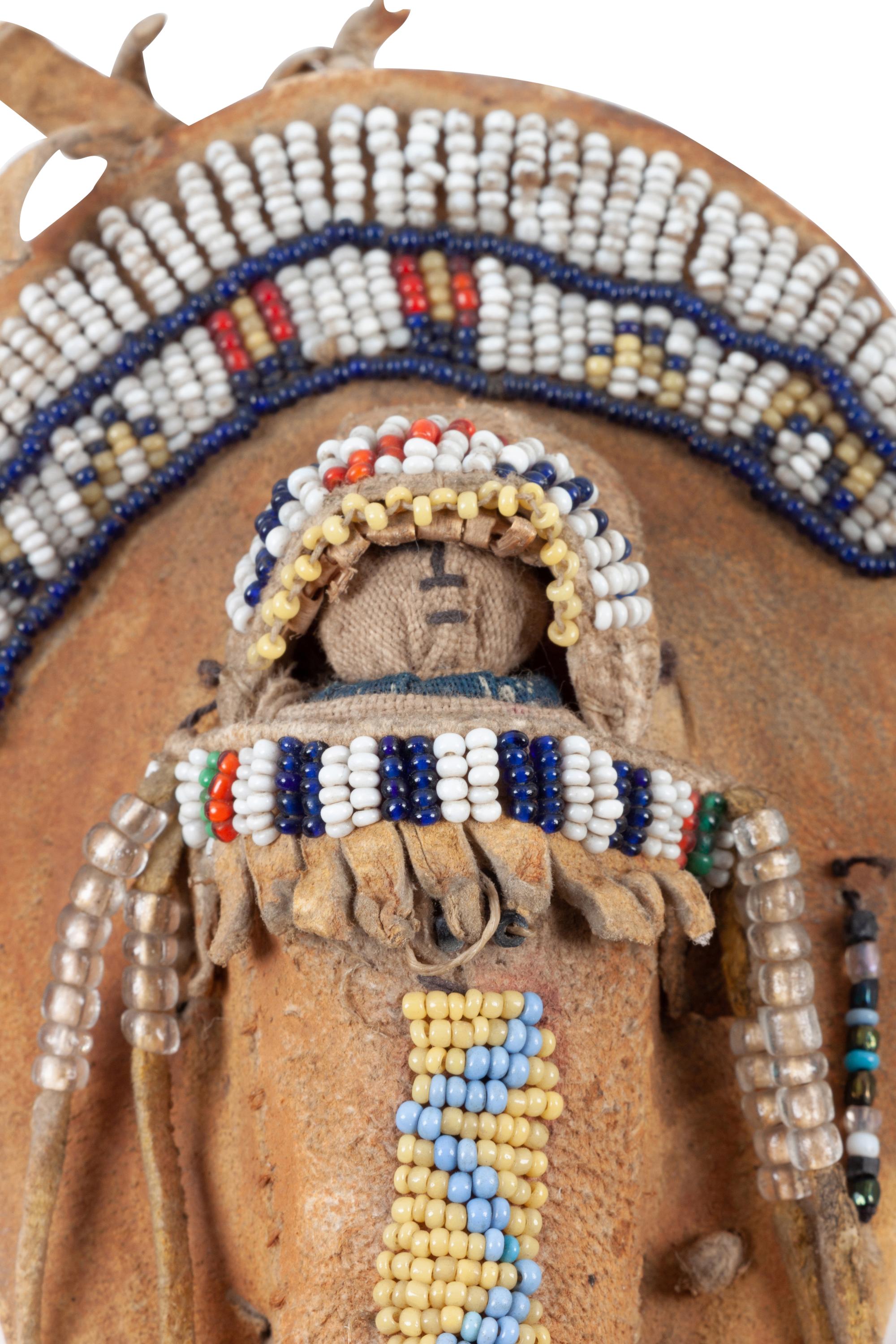 Ute Miniature Beaded Hide Cradles