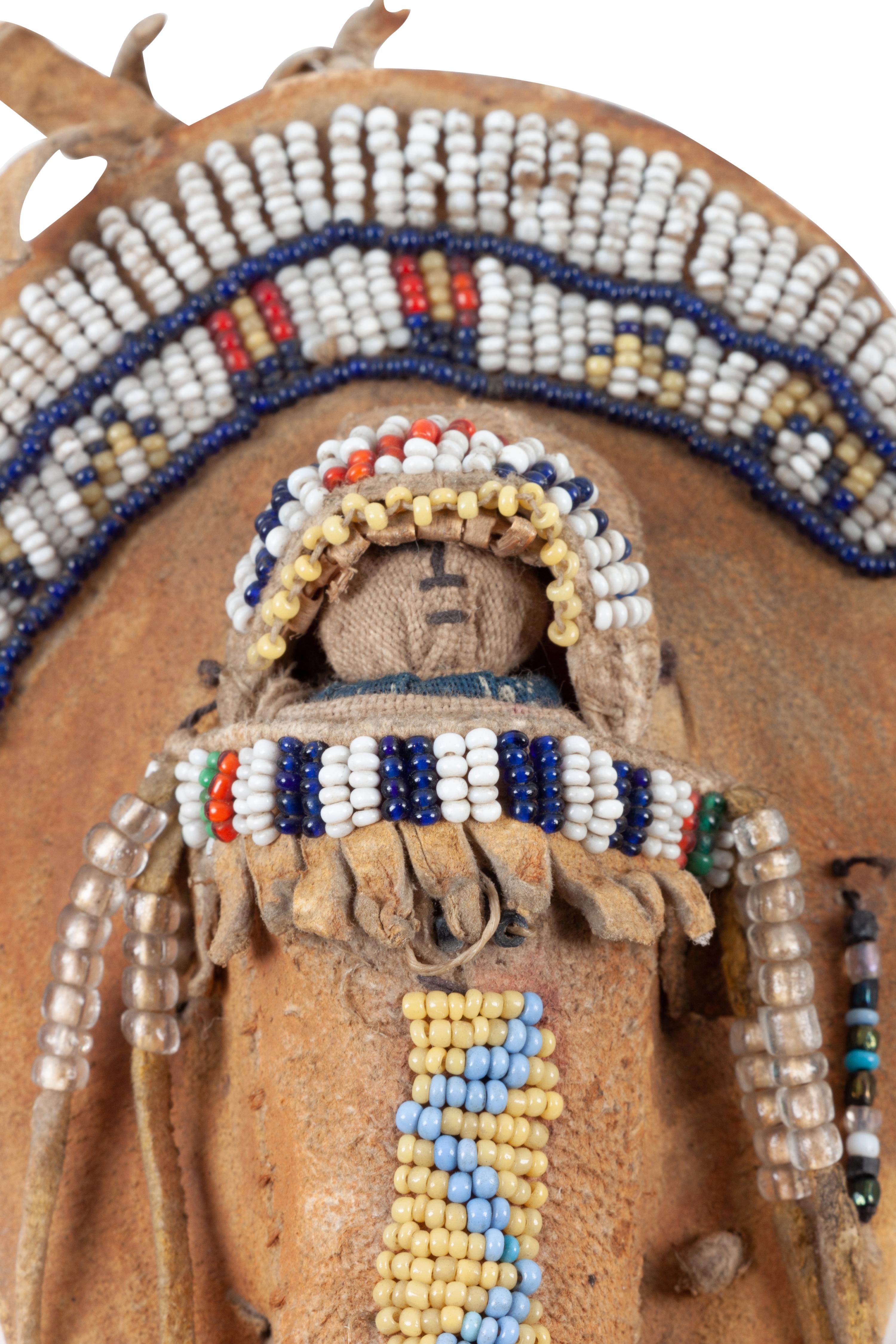 Ute Miniature Beaded Hide Cradles