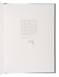 [LIMITED EDITIONS CLUB]. KELLY, Ellsworth (1923-2015), illustrator. -- MALLARME, Stephane (1842-1898). A Un Coup de Dés n'Abolira Jamais le Hasard . [A Throw of the Dice Will Never Abolish Chance]. New York: The Limited Editions Club, 1992.