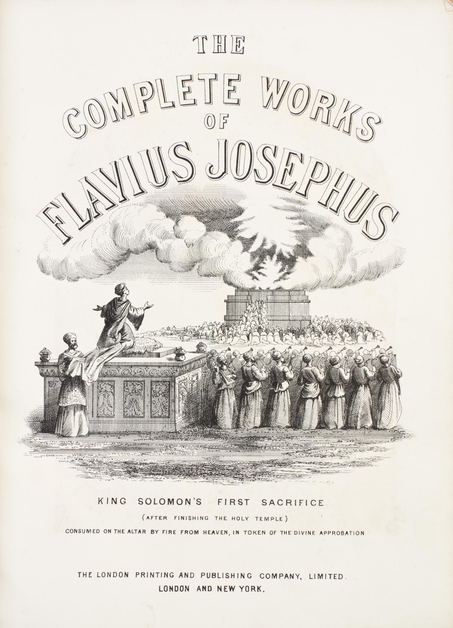 (JOSEPHUS, FLAVIUS) WHISTON, WILLIAM, trans. The Complete Works. London, n.d.