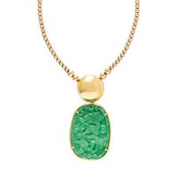 JADE AND YELLOW GOLD NECKLACE