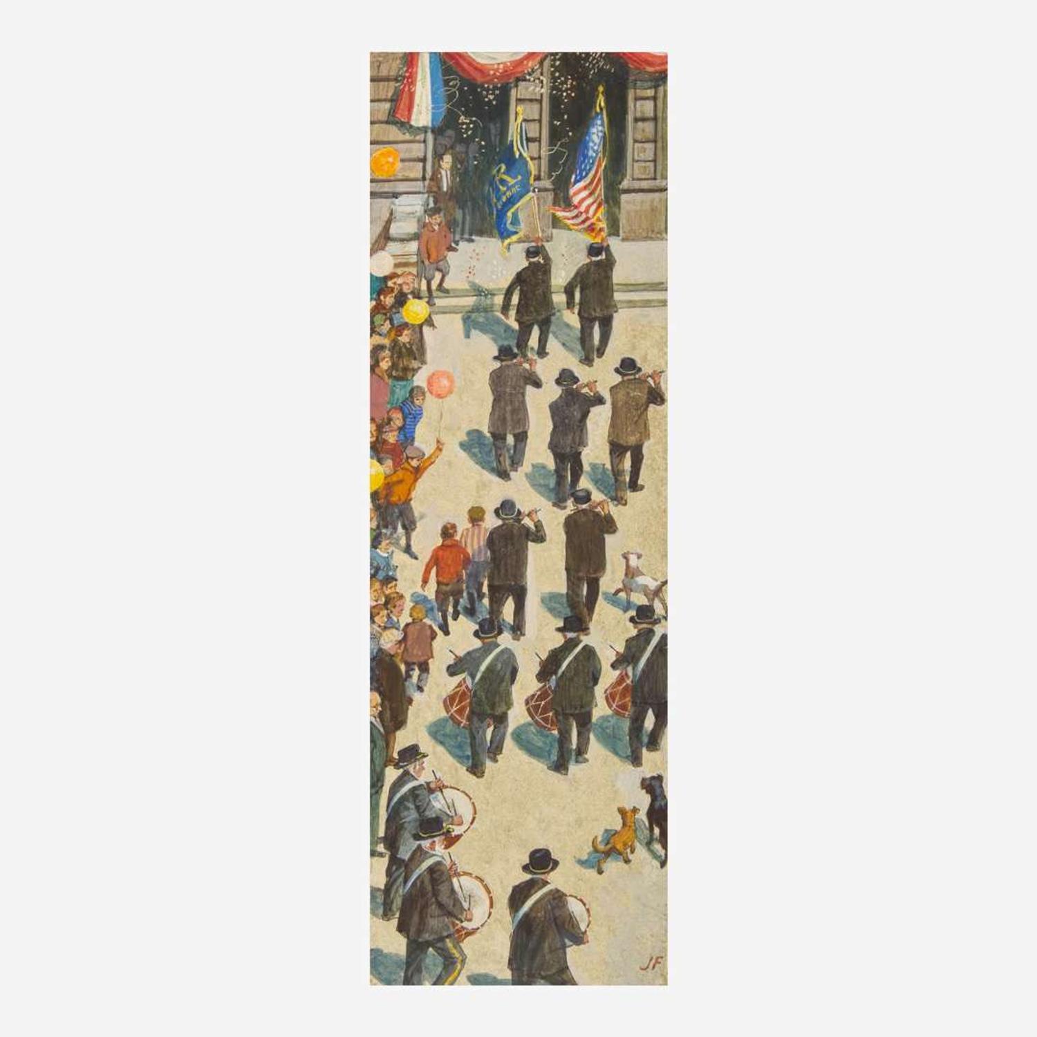 John Philip Falter (American, 1910–1982) G.A.R. Marching Band (JF1 Fifes & Drums Grand Old Men)