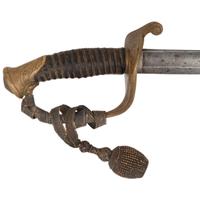 1850 Foot Officers Sword Identified to Captain Julius Ellendorf - 42nd NY and 93rd NY Infantry - WIA at Cold Harbor