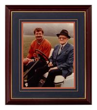 A Group of 14 Photographs of George Halas Formerly Displayed at Mike Ditka's Restaurant