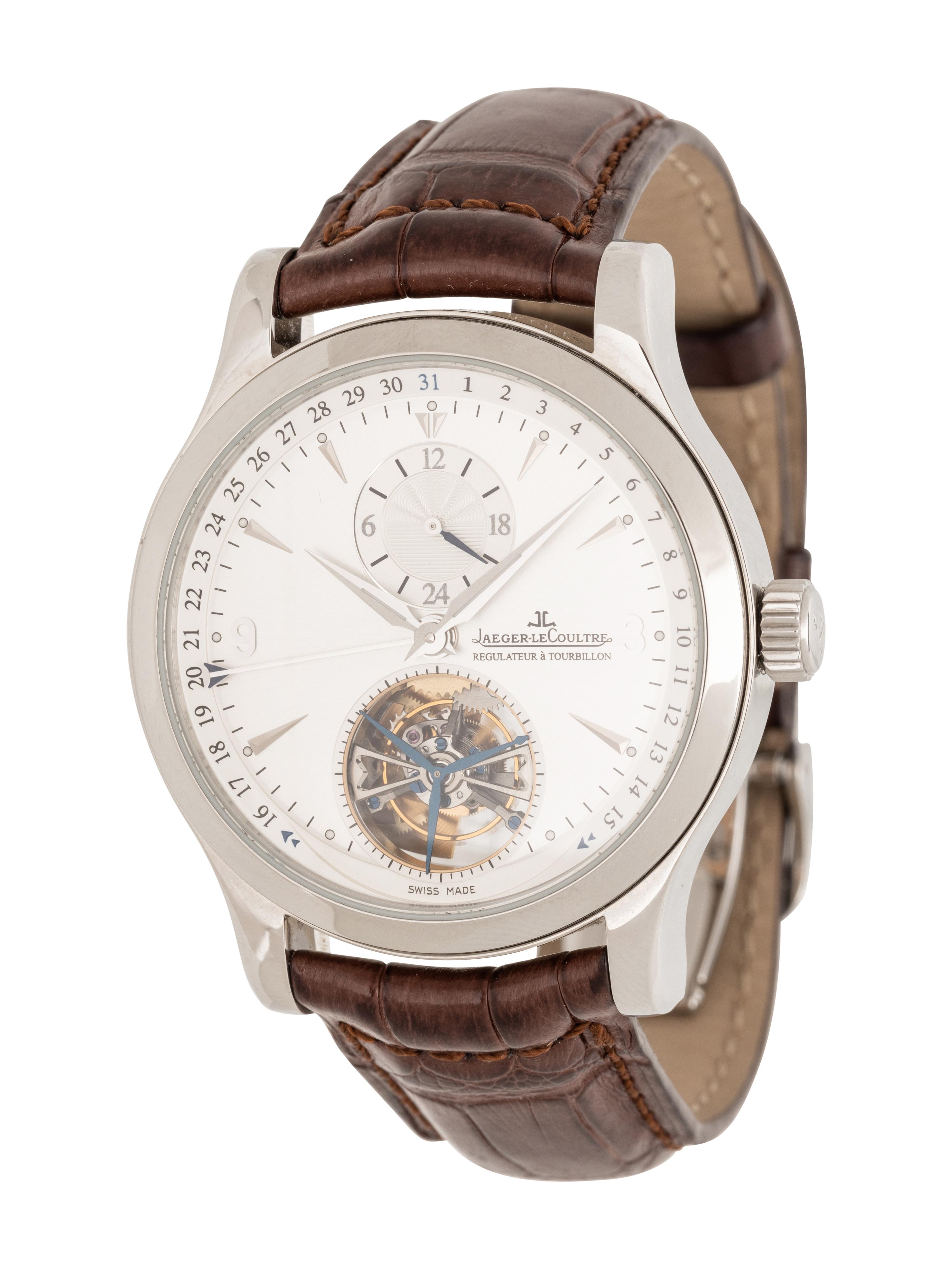 JAEGER-LECOULTRE, REF. Q1658420 STAINLESS STEEL 'MASTER TOURBILLON' WATCH, BOX & PAPERS